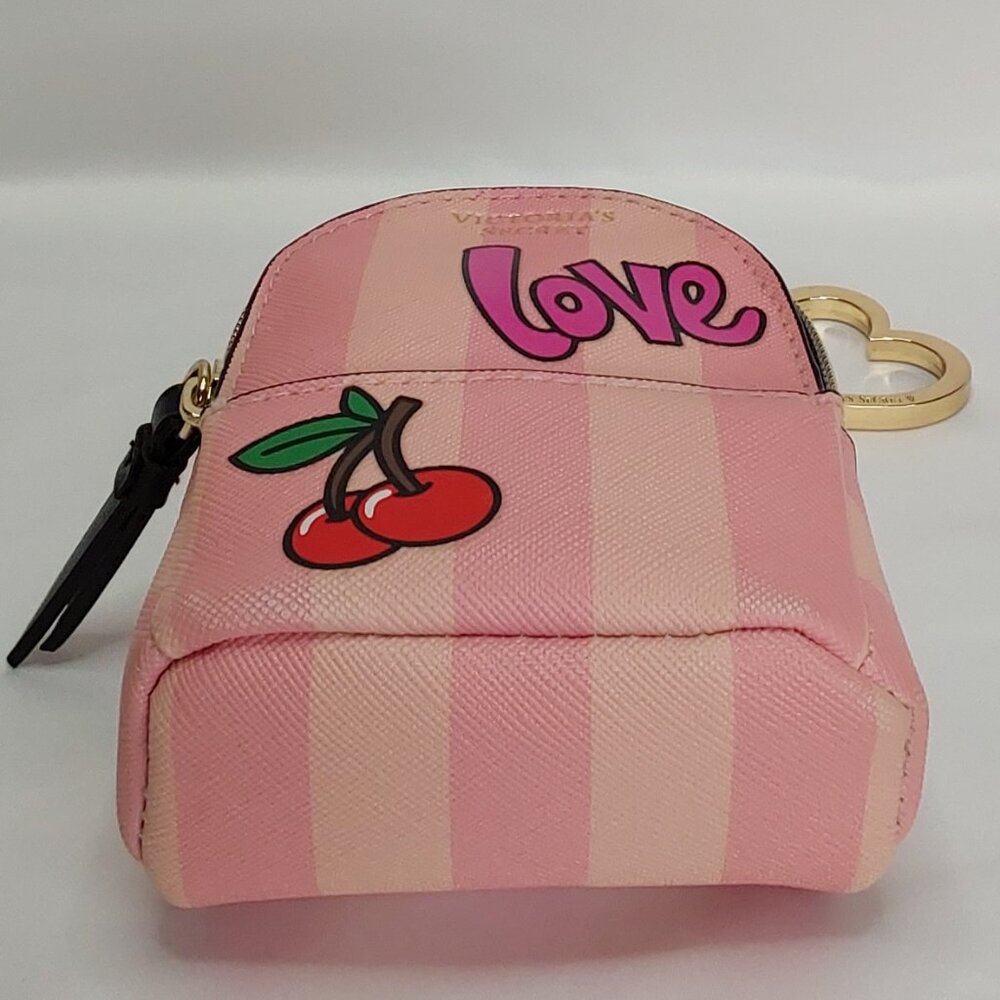 VICTORIA'S SECRET MICRO GRAFFITI BAG KEYCHAIN HEART CHARM LIMITED-EDITION - Picture 7 of 16